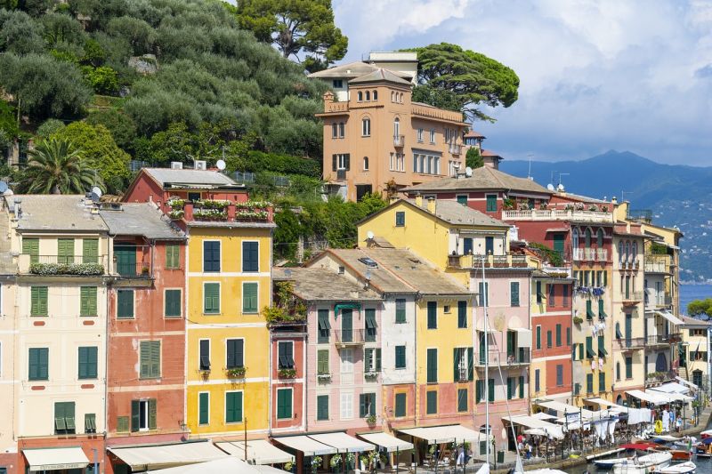 Veduta di Portofino, nella Riviera Ligure.