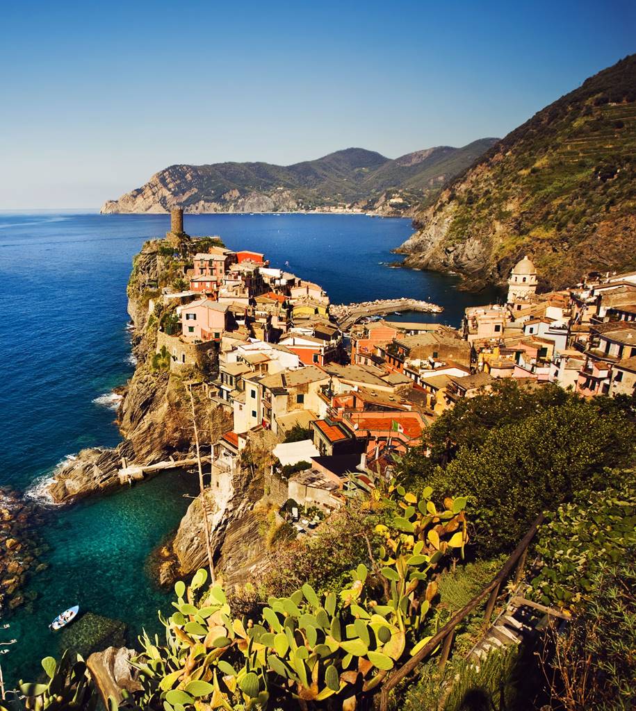 Veduta di Vernazza nelle Cinque Terre.