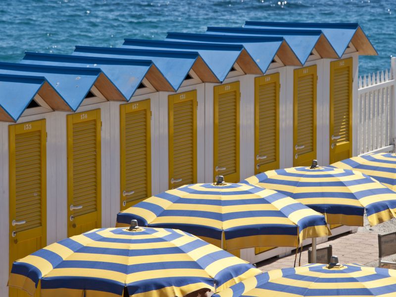 spiaggia cabine