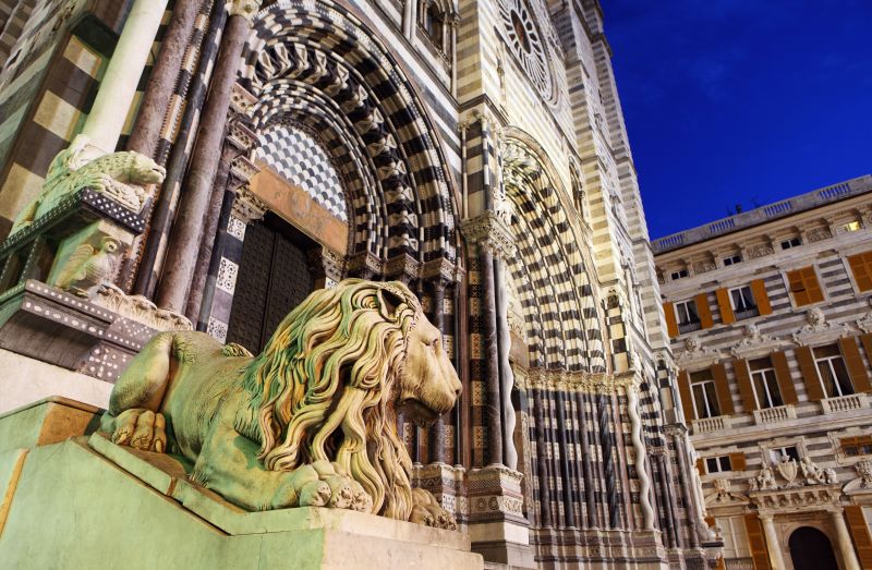 Sagrato della Cattedrale di San Lorenzo a Genova.